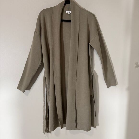 Splendid x @Cellajaneblog Women’s Shawl Collar Slit Cozy Longline Cardigan Small - Picture 7 of 9